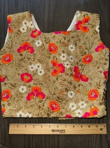 Ginil & Disha Women’s Blouse Sleeveless Color Pink/Gold Embroidered Size Small - Picture 1 of 10