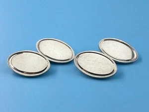 Sterlingsilber Vintage Manschettenknöpfe, Henry Griffith & Sons, 1979, 13,83 gm - Bild 1 von 8