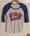 Junk Food Brand Tee T Shirt Medium New England Patriots Football Blue  Sleeves
