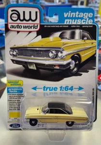 Ford Galaxie 500 XL amarillo sol Auto World Vintage Muscle R6 Vers A #2 1964 - Imagen 1 de 3