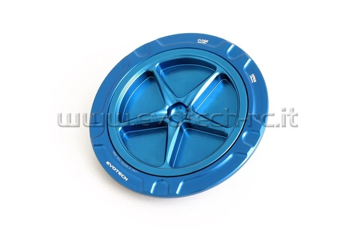 EVOTECH FULL SPIN PETROL TANK CAP KTM 690 DUKE 2012-2015 BLUE BLUE - Image 1 of 1