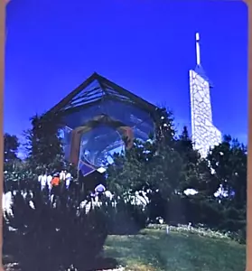 1962 Wayfarers Chapel The Glass Chapel Photo Transparency 3D Slide Ca - Picture 1 of 4