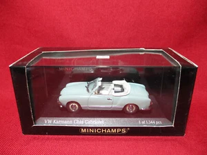 1957 VW Karmann Ghia Cabriolet Blue Limited Edition 1344 pcs 1/43 Volkswagen Car - Picture 1 of 3