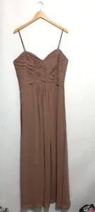 Young Designers Adele Ryan Dress Sz 18 Brown Formal Bridesmaid Evening Party - Picture 1 of 11