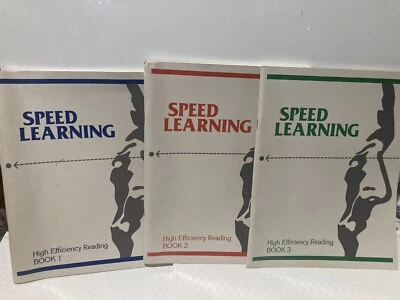Vintage Speed Learning High Efficiency Reading Learn Incorporated 3 Books - Image 1 of 3
