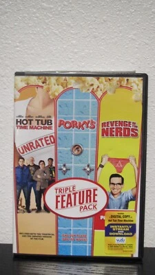 Hot Tub Time Machine| Porky's| Revenge Of The Nerds Triple Feature Pack (DVD) - Image 1 of 4