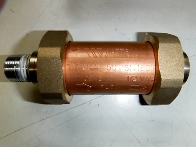 Watts 0064040 Dual Check Valve 1/2" x 1/2" Cu7 U2-U2 - Image 1 of 4