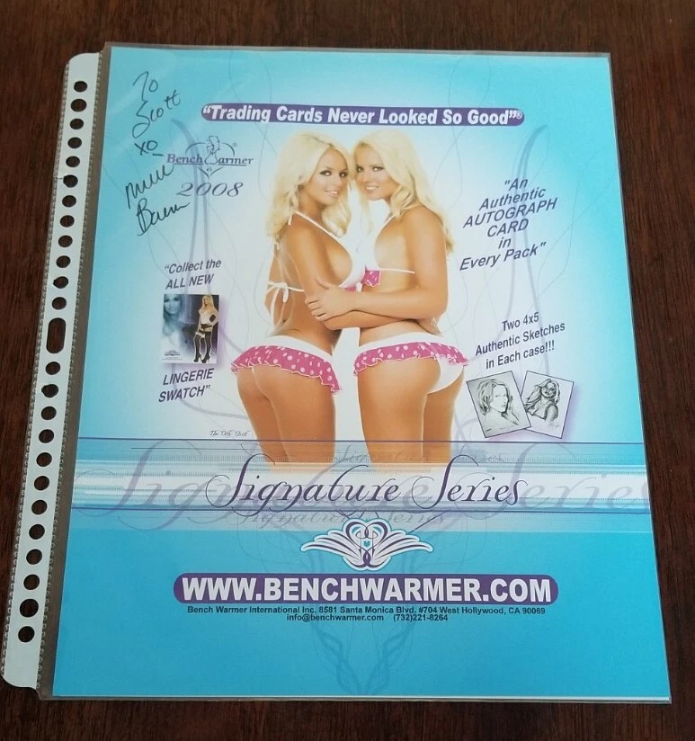 MICHELLE BAENA Benchwarmer Signed Signature Series Sell Sheet SDCC COMIC CON - Image 1 of 1