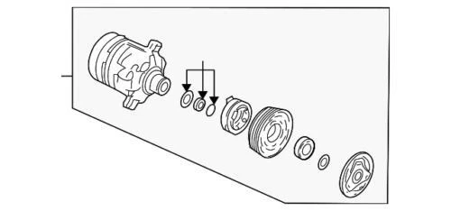 Compresor de aire acondicionado genuino GM 1993-1994 Camaro Firebird 89019218 Foto 1 de 2