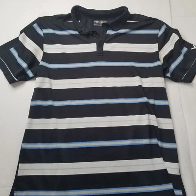 Callaway XL Multicolor Stripe Polo Short Sleeve Men's Shirt Golf Extra Large - Image 1 of 4