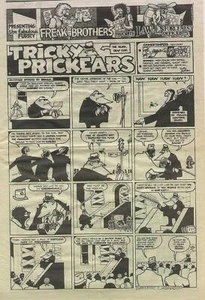 FABULOUS FURRY FREAK BROTHERS ORIGINAL COMIC 1970 NEWS PAGE COMIX - Picture 1 of 1