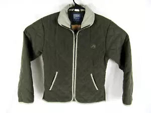 Giacca trapuntata equitazione sport equitazione donna piccola zip verde - Foto 1 di 7
