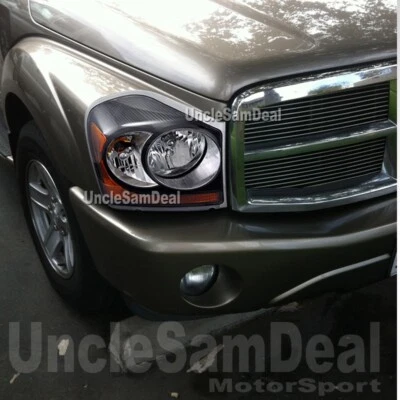 PARA 04-06 DODGE DURANGO OE ASPECTO DE FÁBRICA EURO CLARO NEGRO FAROS DE REPUESTO Foto 1 de 4