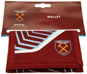 West Ham United FC Nylon Wallet Hammers Irons East London Claret Blue Boleyn - Picture 1 of 1