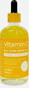 EARTH GOODNESS VITAMIN C ALL OVER BODY OIL COCONUT VANILLA COCONUT+VITAMIN C 8oz - Picture 1 of 2