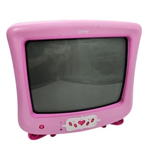 Disney Princess Retro Color TV Pink 2007 P1310ATV 13" Gaming Tested & Working - Picture 1 of 19