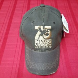 Ducks Unlimited 75th Anniversary 1937-2012 Hat Embroidered Men's Adjustable NWT 