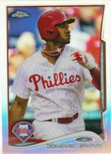 2014 TOPPS CHROME #153 DOMONIC BROWN REFRACTOR - Picture 1 of 1