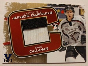 2015-16 Final Vault Ryan Callahan BLUE 1/1 2011-12 ITG Captain C GOLD