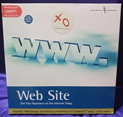 Concentric Network WWW. Website Software Apple Mac OS 7-5-3/Win 95/98 NIB! - Image 1 of 4