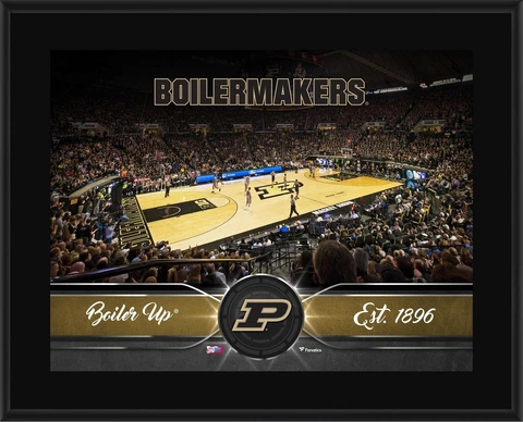 Purdue Boilermakers 10.5" x 13" Sublimated Basketball Plaque Cover