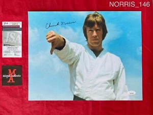 Chuck Norris autographed signed 11x14 photo Karate JSA COA - Picture 1 of 1