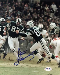 Pete Lammons New York Jets Signed Autograph 8 x 10 Photo PSA DNA - Picture 1 of 2