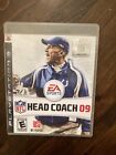 NFL Head Coach 09 (Sony PlayStation 3, PS3 2008) CIB con estuche y manual. Probado