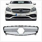 Front Hood Grille Grill For Mercedes-Benz 2016-2018 17 W176 A200 A250 A45 Silver