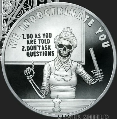 2020 We Indoctrinate You V2 Proof - Silver Shield Pyramid of Power #1 "In-Hand" - Image 1 of 3