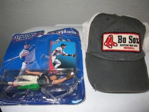 Boston Red Sox Hat cap lrg - xlrg & Nomar Garciaparra Figure 1998 2 items - Picture 1 of 14