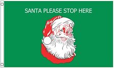 Christmas Santa Please Stop Here Traditional  Style 3'x2' Flag