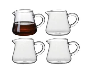 4pcs Mini Glass PitchersCreamer Pitchers Milk Jugs Sauce Serving Pitchers2oz - Picture 1 of 6