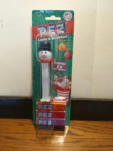 2014 PEZ Süßigkeitenspender Weihnachten Urlaub Schneemann Neu in Verpackung nicht geöffnet - Bild 1 von 6