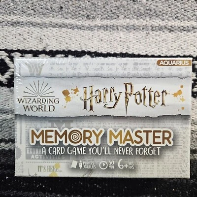 Harry Potter Memory Master Card Game Ages 6+ 4 Players New Sealed - Image 1 of 4