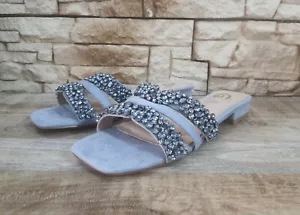 Chanclas Mujer Azul Gold&GOLD GK202 Zuecos Plantilla De Cuero Verano 2025 - Imagen 1 de 6