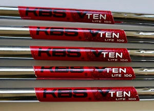 Tour Issue KBS TOUR V TEN V10 PROTOTYPE Lite 100 Iron Shafts (5 Shafts) .355" - Bild 1 von 6