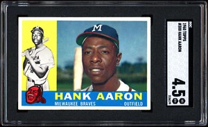 1960 Topps #300 Hank Aaron SGC 4.5 CENTERED - Picture 1 of 2