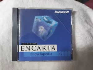 Microsoft Encarta Encyclopedia 2000 | VGC PC Cd Rom Disc And Case Complete - Afbeelding 1 van 4