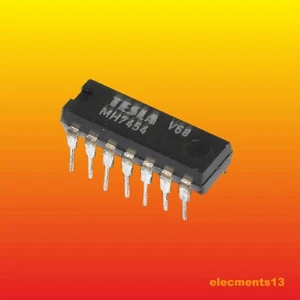 MH7454 TESLA INTEGRATED CIRCUIT LOGIC PDIP14 = 7454 SN7454N - Picture 1 of 2