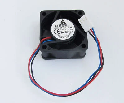 1PC New Delta EFB0412VHD F00 12V 0.18A DC 40x40x20mm 4020 BRUSHLESS Fan 3pin  - Image 1 of 4