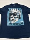 Lose Your Head T-Shirt Men X-Large Blue Graphic Print Logo Express…#7445