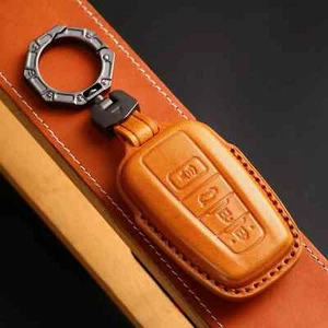 Leather Key Case for Toyota Camry CHR Corolla RAV4 Avalon Land Cruiser Prado - Picture 1 of 33