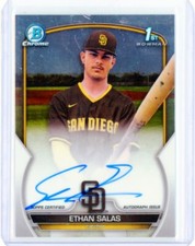 2023 Bowman Chrome Prospect Auto Ethan Salas San Diego Padres