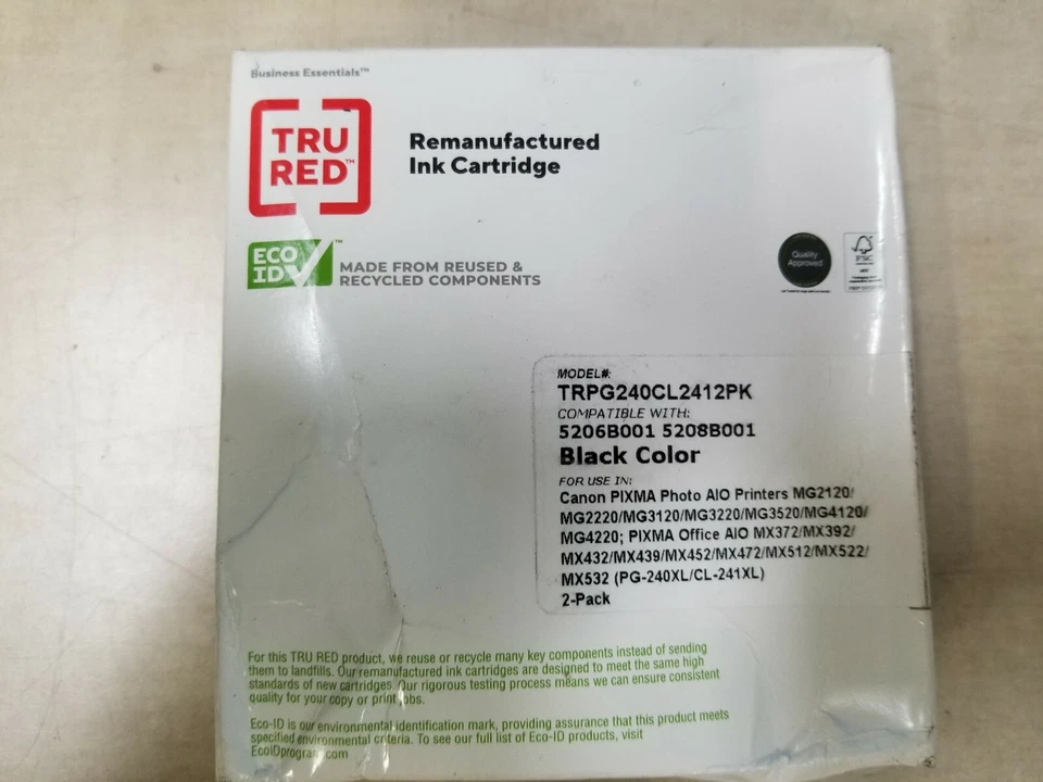 TRU RED Canon PG-240XL Black Remanufactured High Yield Ink - TRPG240CL2412PK - Image 1 of 3