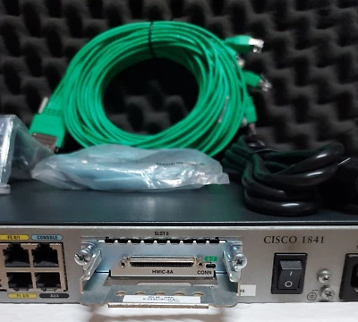 Servidor de acceso a terminales Cisco 1841 15.1 HWIC-8A CAB-HD8-ASYNC 2509 ¡1 AÑO de garantía! Foto 1 de 3