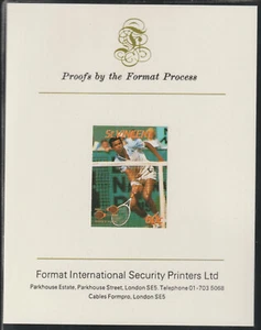 702405 -  SAINT VINCENT 1987 - TENNIS  60c on FORMAT INTERNATIONAL PROOF CARD - Picture 1 of 2