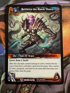 Juego de cartas coleccionables de World of Warcraft Betrayal 63/202 Belthira the Black Thorn - Imagen 1 de 2