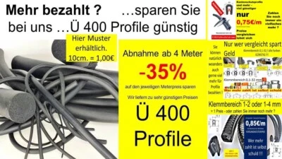 MARKENLOS Rundschnur EPDM Fugenschnur Moosgummi Schnur Rundschnurdichtung Dichtung 2-50 mm