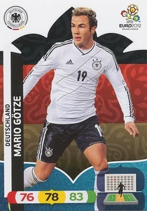 MARIO GOTZE # DEUTSCHLAND CARD PANINI ADRENALYN EURO 2012 - Imagen 1 de 1